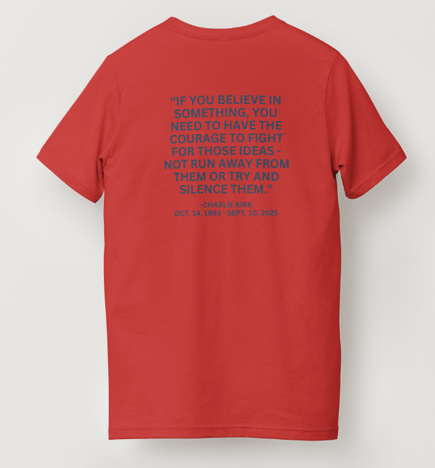 Charlie Kirk Freedom Shirt with Quote