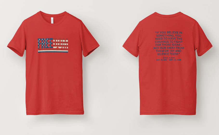 Charlie Kirk Freedom Shirt with Quote