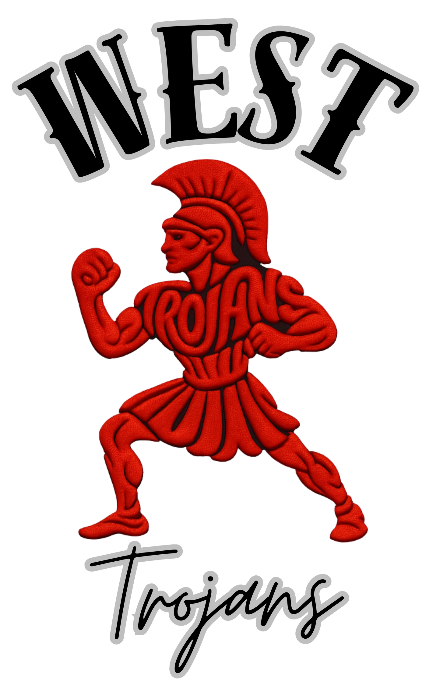 West Trojan Shirt with Full Body Trojan