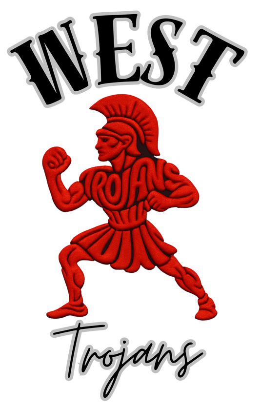 West Trojan Shirt with Full  Body Trojan